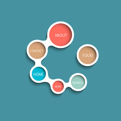 Poster - vector website template