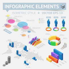 Wall Mural - Infographic design elements