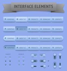 Wall Mural - user interface elements