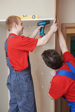 Wardrobe Joiners At Installation Work