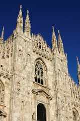 Canvas Print - Facade of Milan cathedral