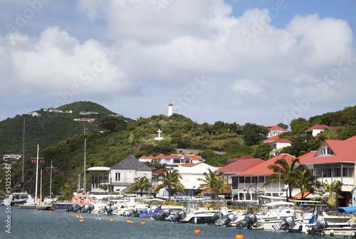 Fotografie, Obraz Waterfront at Gustavia Harbor, St Barths.