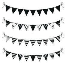 A Set Of Four Lines Of Bunting