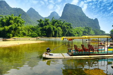 Wall Mural - landscape in Yangshuo Guilin, China