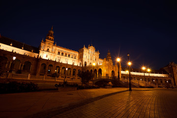 Fototapete - Plaza de Espana in Seville, Spain