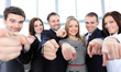 © opolja - Happy diverse group of executives all pointing at you