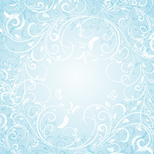 Blue Floral Background