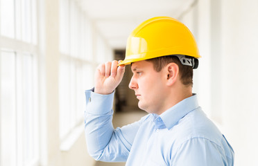 Canvas Print - Happy Young Engineer Portrait