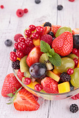 Poster - fresh fruit salad