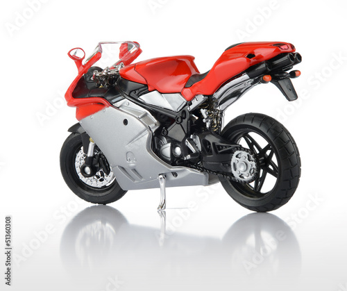 Fototapeta na wymiar Motorcycle on white background