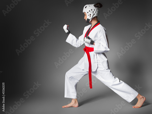 Woman in sports clothing. closeup Fototapete