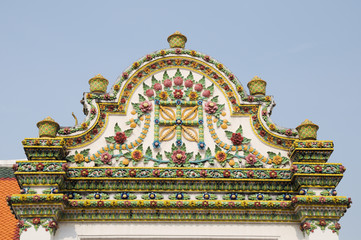 Arch beautiful at Wat Pho in Bangkok