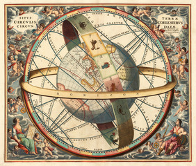 Wall Mural - Astronomical chart vintage