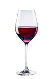 Fototapeta Las - Glass of red wine