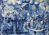 Fototapeta Boho - Azulejos on Capela das Almas in Porto, Portugal