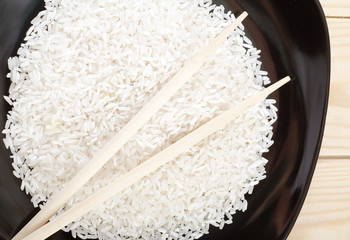 Canvas Print - raw rice