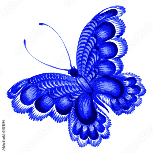 niebieski-wektorowy-motyl-na-bialym-tle