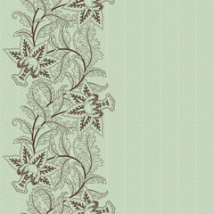 Poster - Seamless floral ornament