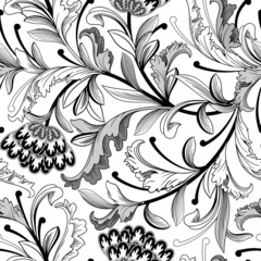 Poster - Seamless floral pattern
