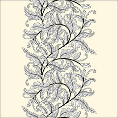 Poster - Seamless floral ornament