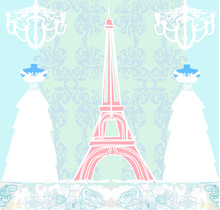 Mannequin And Eiffel Tower - Abstract Design
