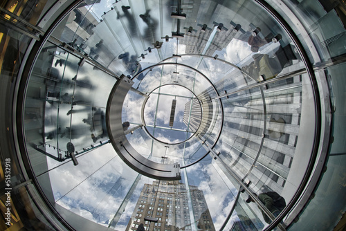 Fototapeta na wymiar Amazing wide angle view of Manhattan Skyscrapers - New York City