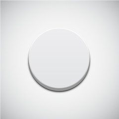 Wall Mural - White Button