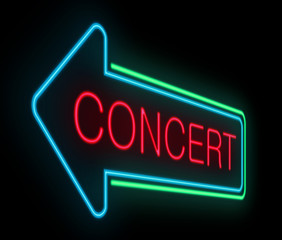 Fototapete - Concert sign.