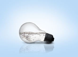 Poster - Water inside light bulb