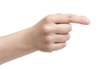 Wall Mural - female teen hand to hold paper card