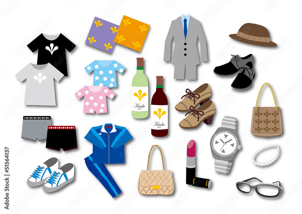 品物 服 貴金属 嗜好品 の Stock ベクター | Adobe Stock