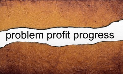 Wall Mural - Problem profit progrees