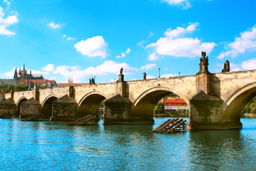 Poster - Charles bridge in Prague