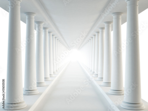 Dekoracja na wymiar  korytarz-i-kolumny