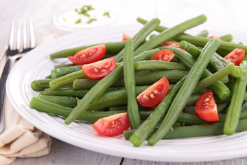 Poster - french bean salad with tomato