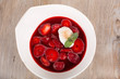 Strawberry and rhubarb soup
