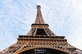 Fototapeta Boho - bottom view of Eiffel tower in Paris