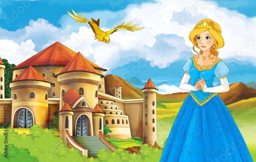 Tapeta ścienna na wymiar The happy easter and the children