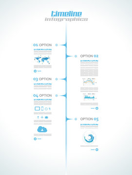 Infographic design template with paper tags.