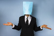 © LoloStock - Businessman with bag over his head