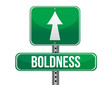 boldness road sign illustration design