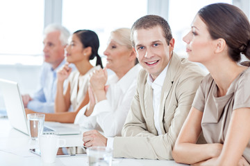 Businessman in a Meeting