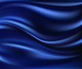 abstract vector texture, blue silk