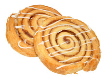 Two Cinnamon Swirl Pastries