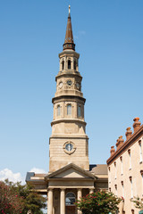 Sticker - Brown Stone Steeple on Church