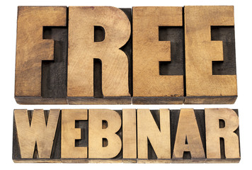 Wall Mural - free webinar in wood type