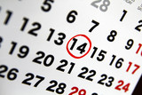 Fototapeta  - fecha marcada en calendario
