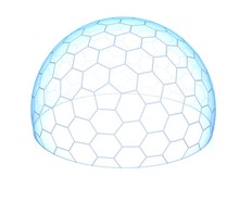 Hexagonal Transparent Dome