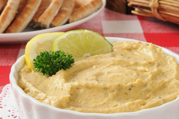 Canvas Print - Savory hummus