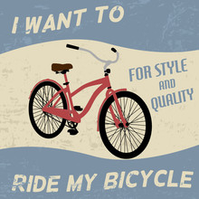 Bicycle Vintage Poster